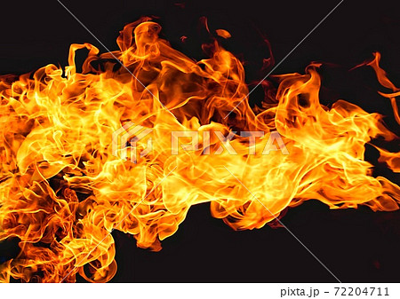 燃える炎の抽象的な背景のイラスト素材