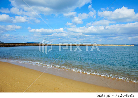 シーサイドももち海浜公園　砂浜の景観 72204935