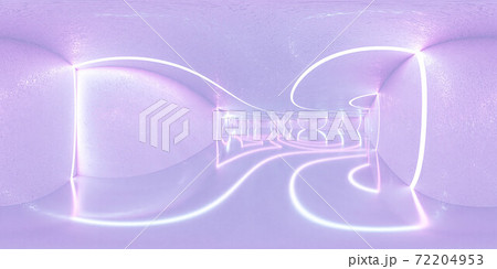 360 panorama vr hdr style hall white room 3d render illustration 72204953