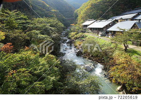 峩々温泉　蔵王風景　蔵王　湯治　温泉　露天風呂 72205619