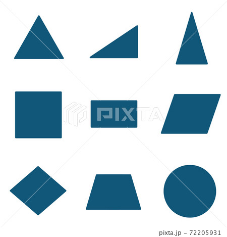 いろいろな図形のイラスト素材