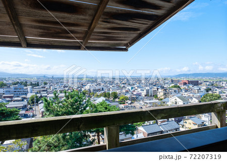 丸岡城から望む坂井市の町並み 72207319