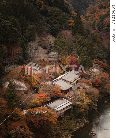 京都府 嵐山公園亀山地区展望台 紅葉 72210698