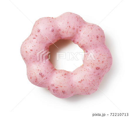ピンクのドーナツの写真素材
