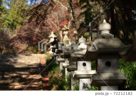 秋を迎えた神社の参道イメージ 秋を迎えた神社の参道イメージ 72212182