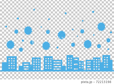 Cityscape with virus drifting in the city Cityscape with virus drifting in the city 72213198