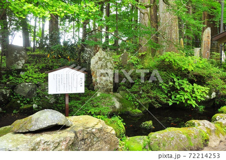 富士山東口本宮・須走口登山道　冨士浅間神社境内の長寿亀石 72214253