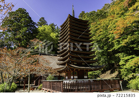 談山神社　十三重塔　奈良県桜井市 72215835