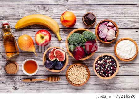 Products for healthy bowel. Natural food for gut. Products for healthy bowel. Natural food for gut. 72216530