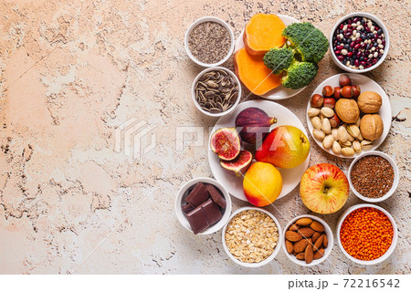 Products rich in fiber. Healthy diet food. Products rich in fiber. Healthy diet food. 72216542