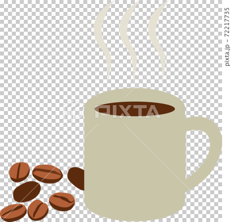 ホットコーヒーイラストのイラスト素材