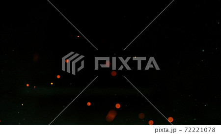Fire flames with sparks on a black background Fire flames with sparks on a black background 72221078