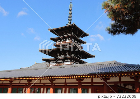 薬師寺東塔 世界遺産 国宝 奈良市 奈良県 薬師寺東塔 世界遺産 国宝 奈良市 奈良県 72222009