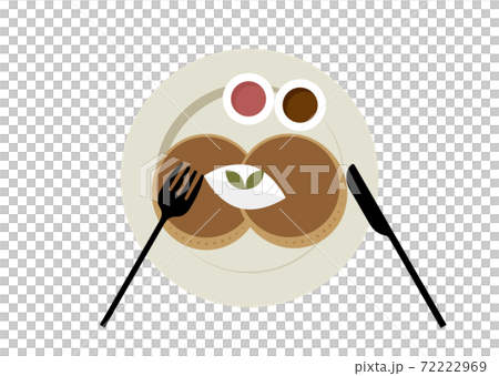 煎餅一盤小吃插畫 煎餅一盤小吃插畫 72222969