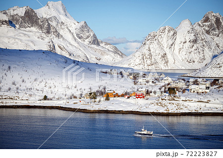 beautiful view on the city Reine beautiful view on the city Reine 72223827