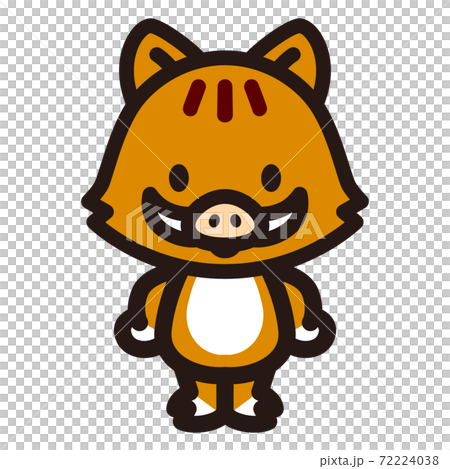 かわいいイノシシのキャラクター かわいいイノシシのキャラクター 72224038