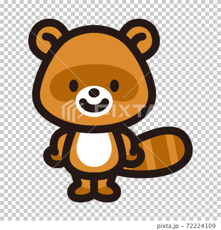 かわいいたぬきのキャラクター 72224109