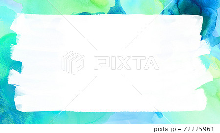 青い絵の具で描いたフレーム素材 - 複数のバリエーションがあります 72225961