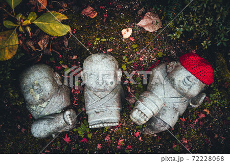 広島県　宮島　大聖院　帽子地蔵 72228068