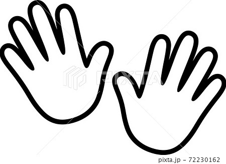 Handprint outline icon 72230162