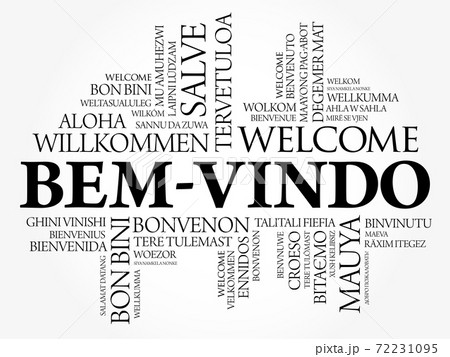 Bem-Vindo (Welcome in Portuguese) word cloud 72231095