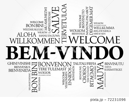 Bem-Vindo (Welcome in Portuguese) word cloud 72231096