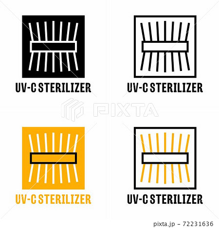 "UV-C sterilizer" outline information sign 72231636