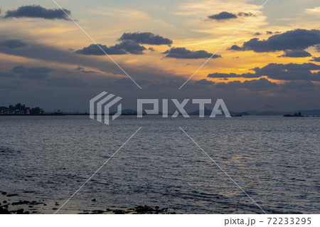 海 日没 夕焼け 72233295