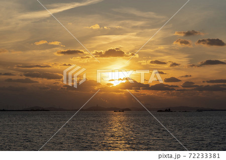 空 海 日没 72233381