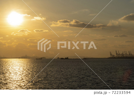 海 日没 夕焼け 72233594