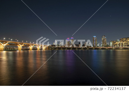 ソウル 橋 夜景 72234137