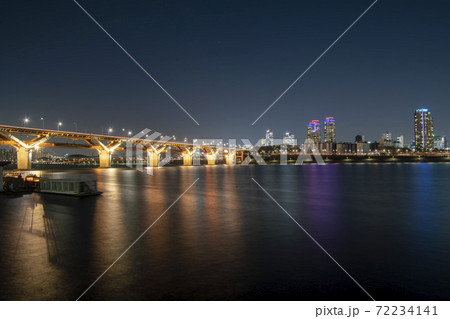 ソウル 橋 夜景 72234141