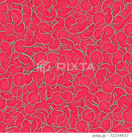 Summer Sale concept Background made of colorful watermelons. Seamless pattern. Vector Illustration EPS10 Summer Sale concept Background made of colorful watermelons. Seamless pattern. Vector Illustration EPS10 72234637