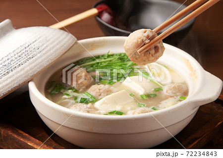 鶏つみれと豆腐の鍋 72234843