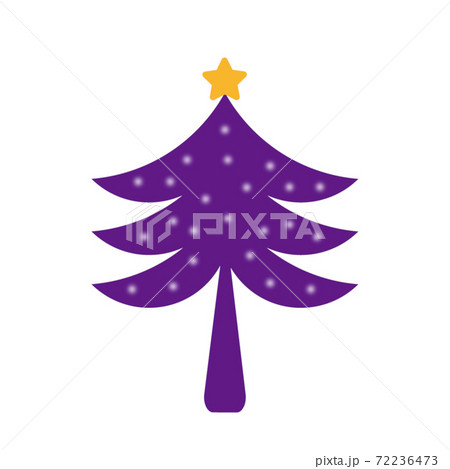 クリスマスツリー　バイオレット 72236473
