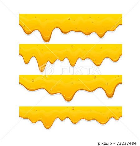 Set Realistic Seamless Dripping Honey Drops, Liquid Yellow Splashes, Glossy Drip Seamless Border with Falling Droplets Set Realistic Seamless Dripping Honey Drops, Liquid Yellow Splashes, Glossy Drip Seamless Border with Falling Droplets 72237484