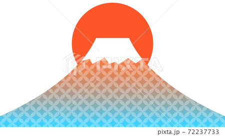 富士山 和柄 七宝柄 富士山 和柄 七宝柄 72237733