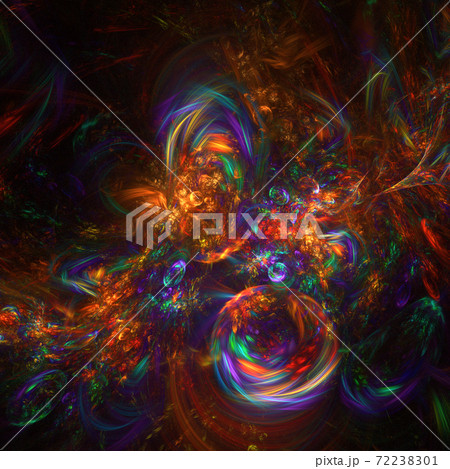Abstract multi-colored fractal background 72238301