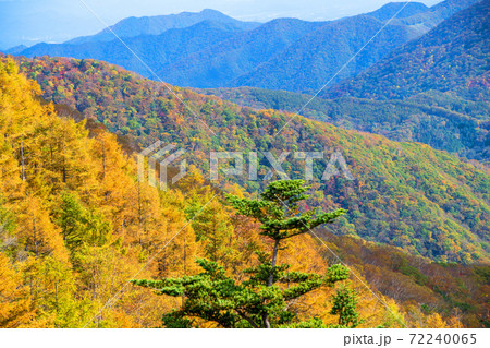 日光 半月峠第2駐車場からの眺望 紅葉景色 秋景色 日光 半月峠第2駐車場からの眺望 紅葉景色 秋景色 72240065