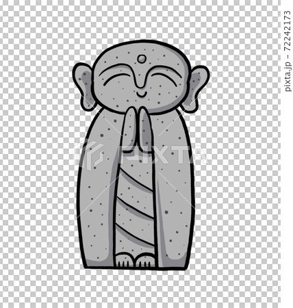 お地蔵さんのイラスト 72242173