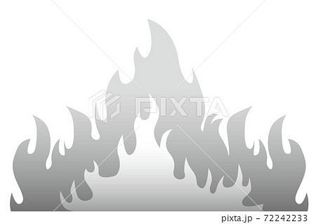 漫画でよく使われる怒りを表す燃え盛る炎の漫画風背景 エフェクト効果のイラスト素材