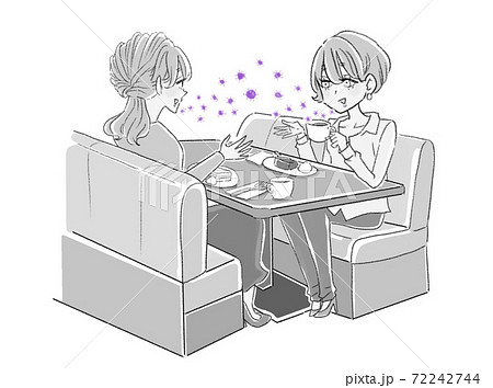 コロナウイルス関連イラスト 72242744