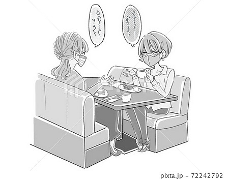 コロナウイルス関連イラスト 72242792