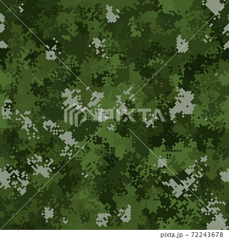 Seamless digital woodland pixel camo texture vector for army textile print Seamless digital woodland pixel camo texture vector for army textile print 72243678