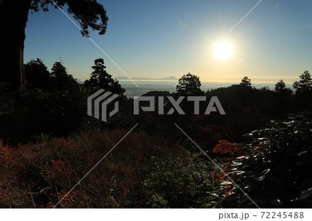 栃木市大平山からの筑波山風景 栃木市大平山からの筑波山風景 72245488