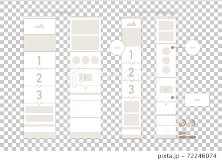 ランディングページ用ワイヤーフレーム 72246074