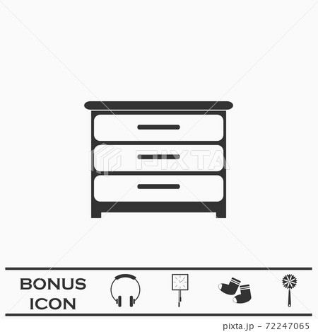 Furniture icon flat. 72247065
