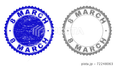 Textured 8 MARCH Grunge Stamps Textured 8 MARCH Grunge Stamps 72248063