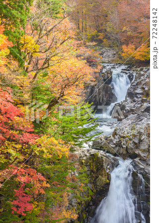 秋の法体の滝 72248142