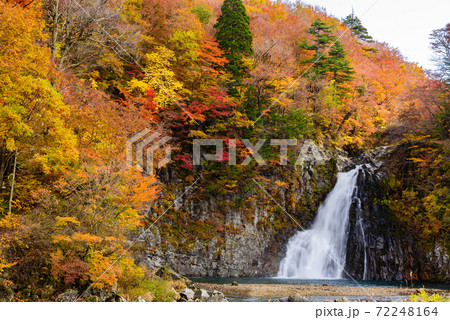 秋の法体の滝 72248164